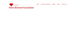 Desktop Screenshot of peterbennettfoundation.org